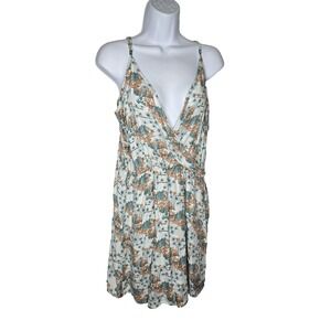 Toad & Co Hillrose SL Dress M Floral Wrap Sleeveless Tencel Boho Summer